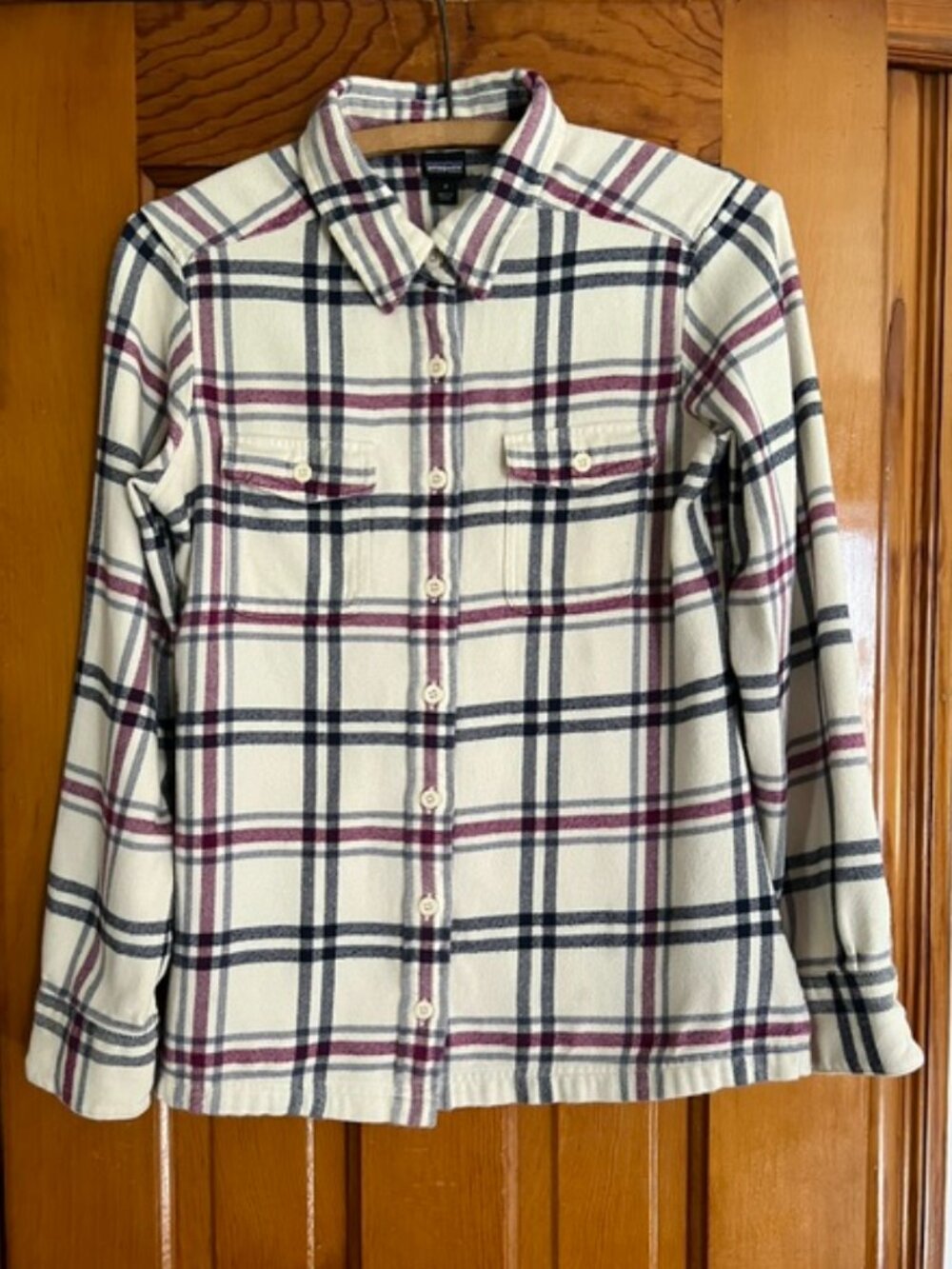Patagonia Long-Sleeved Fjord Plaid/Tartan Flannel Shirt Woman 2